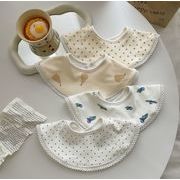 2024夏新作 子供服 韓国風子供服  子供用エプロン 涎掛け キャラクター よだれかけ ins