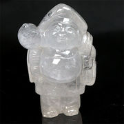 彫刻品 水晶 大黒天 置物 五穀豊穣 家産増進 子孫繁栄 天然石