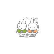 miffy ダイカットビニールミニステッカー ミッフィー＆ダーン キャラクター 絵本 イラスト グッズ MIF074