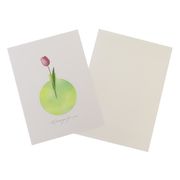 【グリーティングカード】シースルーカード 花瓶 チューリップ