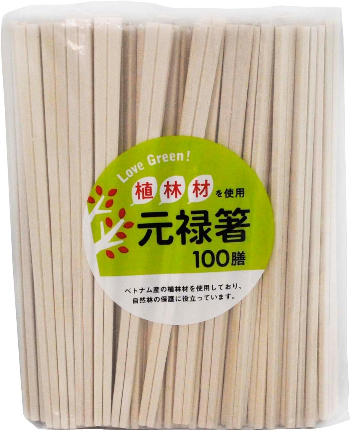 大和物産 LOVE GREEN 植林材元禄箸裸100膳 | 卸売・ 問屋・仕入れの専門サイト【NETSEA】