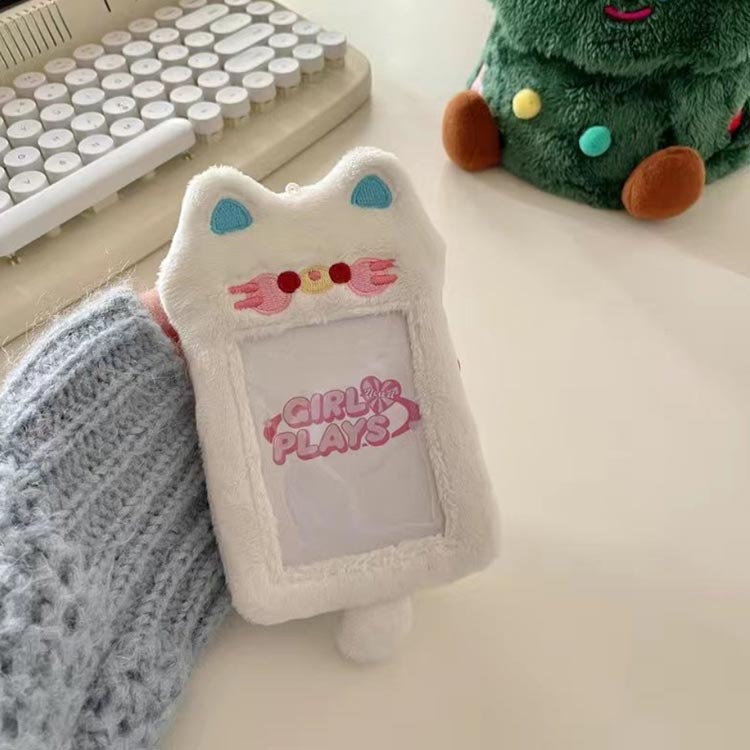 アニマルトレカケース トレカホルダー 動物 ふわふわ ぬいぐるみ