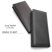 RED CROW　牛床革　スムース加工　ファスナー式小銭入れ　シンプルロングウォレット　101B