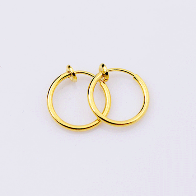 フープ イヤリング 金具 レディースアクセサリー メンズイヤリング フェイクピアス イヤーカフ リング