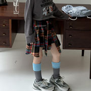 子供服　90~150cm　キッズスカート　チェック柄　韓国キッズ服