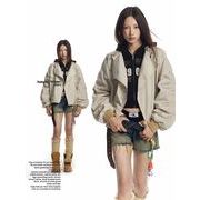 メンズファッション 無地 ジャケット 男女兼用 ストリート系 アウター 春秋 2024新作★全3色