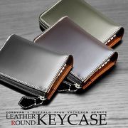 VACHERON HEARTS　馬革　バッファローレザー　カード入れ付き　6連キーケースウォレット　AN-1197　3色