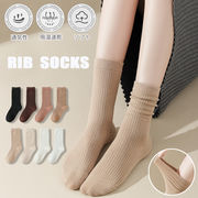 靴下 レディース ソックス オールシーズン 伸縮 綿混 冷房対策 シンプル 無地 吸汗 通気性 吸湿性 黒 茶色