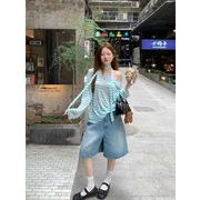 2024年INS　秋冬新作　気質   韓国系  おしゃれ  トップス  長袖Tシャツ