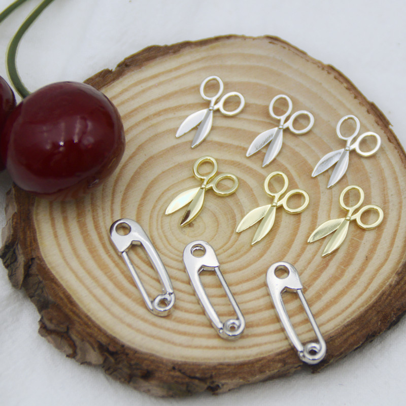 ハサミチャーム メタルパーツ 問屋 シルバー ゴールド 金属チャーム アクセサリーパーツ DIY ハンドメイド
