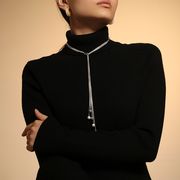 ステンレスパールネックレス　アクセサリー　デザイン　レディース　金属アレルギー対応