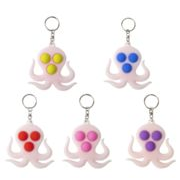 解凍  キーホルダー  プレス  キーペンダント  タコ  シリコン