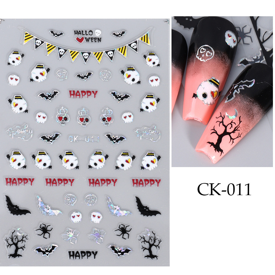 蜘蛛 かぼちゃ 黒猫 ハロウィン 仮装 個性的 ネイルシール ネイル