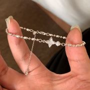 ジルコニアブレスレット　デザイン　アクセサリー　レディース　韓国ファッション