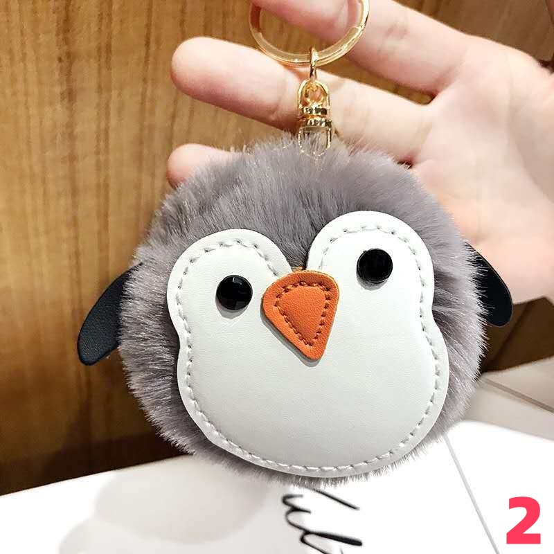 8色、かわいいペンギン、ぬいぐるみキーホルダー、バッグペンダント