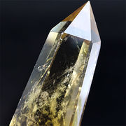 スモーキーシトリンファントム ポイント Citrine 黄水晶 置物 風水