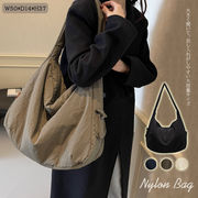 初回送料無料 ショルダーバッグ  ナイロン 大容量 軽い サブバッグ 軽量 サイドポケット ジムバッグ