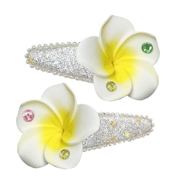 プルメリア花型シャンデリア ホワイト リモコン付き プルメリア花型