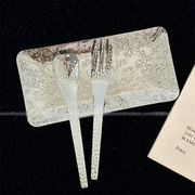 人気商品~アフタヌーンティー カトラリー 3点セット デザートスプーン レトロ ハンマースプーン