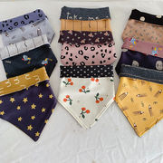 2024冬新作 INS 涎掛け ベビー用品 ベビー涎掛け リバーシブル 食事用エプロン0-3歳 綿製