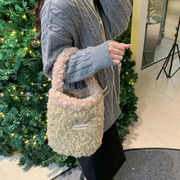 ミニトートバッグ　ファーバッグ　INS　韓国ファッション　デザイン