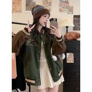 刺繍厚手防寒中綿スタジャンベースボールジャケット韓国系ファッション韓国ジャケットブルゾンジャンパーレ