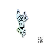 にゃんこ大戦争 ホログラムステッカー ネコスイマー ゲーム かわいい キャラクター 人気 グッズ NYA009