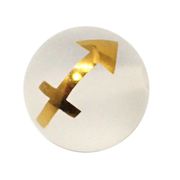 ≪特価品/国内在庫≫クォーツ水晶 丸玉星座丸玉ビーズ いて座 約12mm