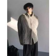 この価格なら満足です 毛羽立ちのコート レトロ 毛皮 カジュアル 怠惰な風 カップル服 コート 毛皮コート