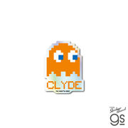 PAC-MAN ホログラムステッカー CLYDE ドット パックマン ゲーム game レトロ キャラクター グッズ PAC015