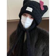 キャップ 小顔効果  帽子 ニット帽 可愛い 防寒