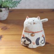 「陶製の置物」　百猫　置物（中）5685