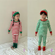 秋冬 韓国風子供服  ユニセックス ルームウェア 室内着 上下セット 保温インナー ボディスーツ 帽子 80-150