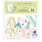 サンリオキャラクターズ イニシャルフレークシール ミックスN 077857