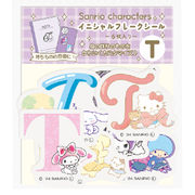 サンリオキャラクターズ イニシャルフレークシール ミックスT 077888