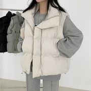 ベスト 中綿ベスト レディース アウター トップス 着痩せ ポケット付き 防寒対策 保温 大きいサイズ