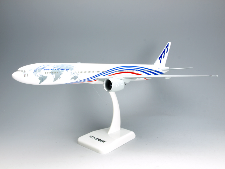 旅客機プラモデル B777-300ER 聞き取っ 【スタンド付】