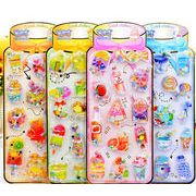 即納 文房具 手芸diy用デコレーション 手帳用 貼り付け★粘着シール★立体キャラクターシール 3Dシール