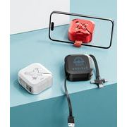 激安 iPhoneケーブル 急速充電Type-C ケーブル Micro USB ケーブル  充電コード 3in1  巻き取り 1-2m