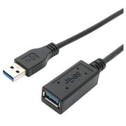 ミヨシ　MCO USB3.0延長ケーブル マグネットタイプ 1m USB-EXM301/BK