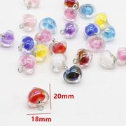 ハンドメイドパーツ デコパーツ 手作りの ハートビーズ・リボンビーズパーツ アクリルビーズ 手芸材料