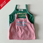 【2024夏新作】韓国風子供服 ベビー服 キッズ 女の子 ベビー服　キャミソール