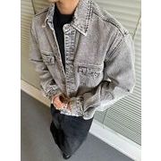 メンズファッション デニム ジャケット 男女兼用 ストリート系 アウター  春秋 2025新作★全2色