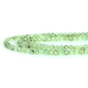 プレナイト【カット】4mm【天然石 ビーズ パワーストーン】