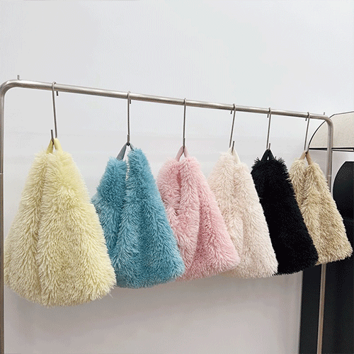 【冬新作】韓国風レディース　オシャレ　フェイクファーバッグ　トートバッグ