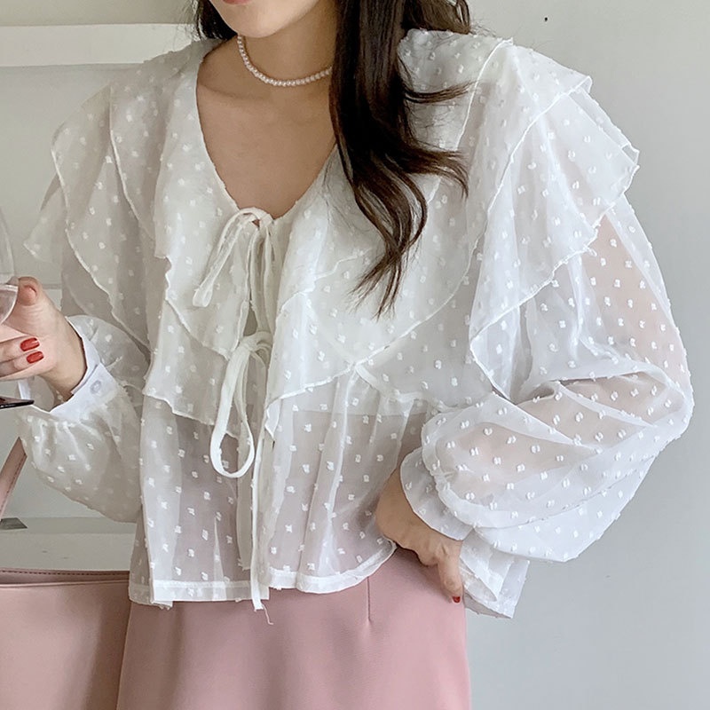 【2023秋新作】韓国風レディース服　夏　ゆったり　シンプル　カジュアル　きれいめ　長袖シャツ