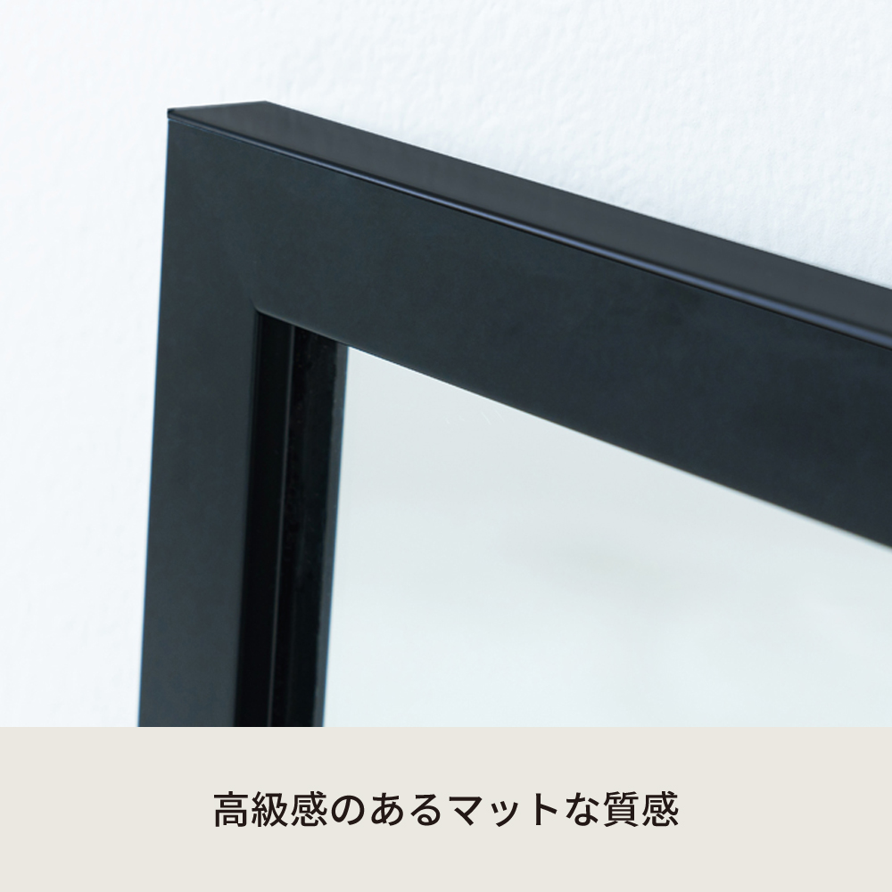 ウォールミラー 四角 Snap-on 壁掛け鏡 ウォールミラー 洗面鏡