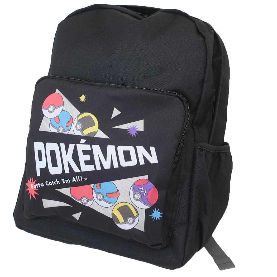 【リュックサック】ポケットモンスター 22Lリュック クロ モンスターボール