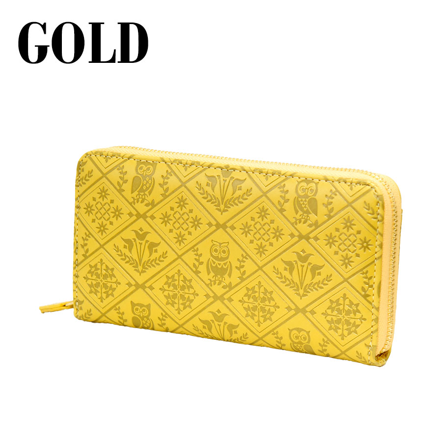 フクロウ ふくろう柄 財布 福 幸運 縁起物 金運 小銭入れ カード収納