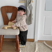 ★BaBy★　73~100cm　ベビーパーカー＋ロングパンツ　帽子付きフードT　韓国ベビー服